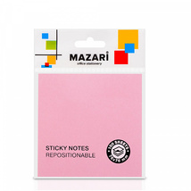 Клейкая бумага  (76* 76) розовый 100л Mazari																														 																														 																														