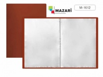 Папка на 60 вкладышей "MAZARI" красная