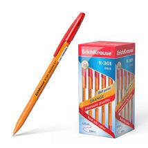 Ручка "красная EK" R-301 ORANGE 0,7мм  шариковая																														 																														 																														