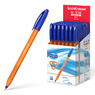 Ручка "EK" U-108 1мм синяя шариковая оранжевый корпус