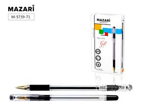 Ручка "черная MAZARI Gold" 0.5 шариковая
