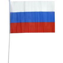 Флаг РФ (триколор с ручкой) 60*90см