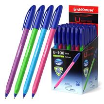 Ручка "EK U-108 Neon Stick" 1.0мм синяя шариковая масло																														 																														 																														