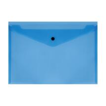 Папка-конверт на кнопке А4 СТАММ синяя 																														 																														 																														