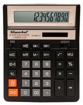 Калькулятор 12 разр. SILWERHOF SH-888 черный 																														 																														 																														