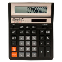 Калькулятор 12 разр. SILWERHOF SH-888Х-12 черный																														 																														 																														