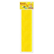 Цветная бумага крепированная 50*250см желтая 