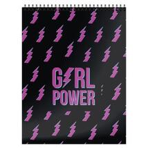 Блокнот А6  40л гребень "Girl power"																														 																														 																														