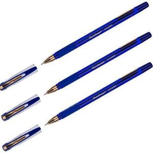 Ручка "Berlingo Gold" 0.7 игла синяя с резинкой